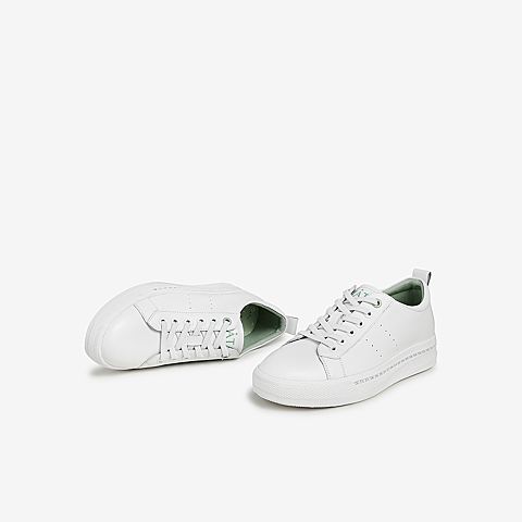 Tata/他她2021春时尚板鞋小白鞋百搭厚底舒适休闲鞋新款WHN02AM1