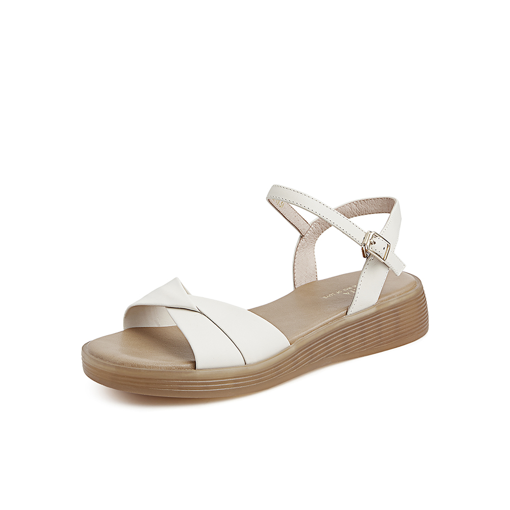 Tata/他她2021夏专柜同款时尚休闲凉鞋舒适风女鞋新Y5D01BL1