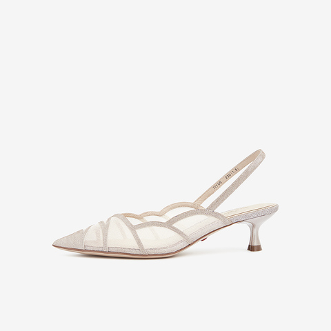 Tata/他她2021夏专柜同款细跟后空凉鞋通勤时装女凉新7IY09BH1