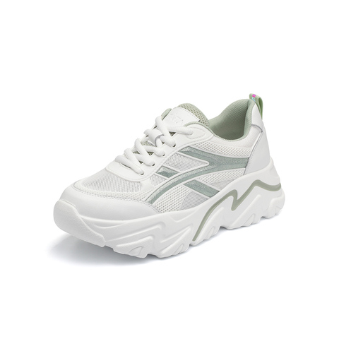 Tata/他她2021夏商场同款网面老爹鞋厚底女休闲鞋新Y9A01BM1