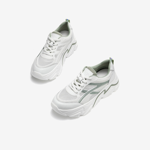 Tata/他她2021夏商场同款网面老爹鞋厚底女休闲鞋新Y9A01BM1