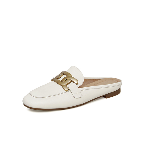 Tata/他她2021夏时尚低跟后空凉鞋舒适穆勒鞋女新款7QC02BH1