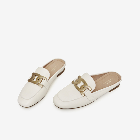 Tata/他她2021夏时尚低跟后空凉鞋舒适穆勒鞋女新款7QC02BH1