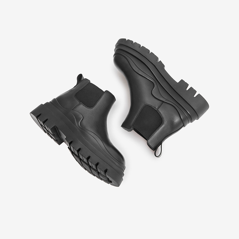 Tata/他她2021冬时尚休闲切尔西靴时尚低靴百搭新款女靴WEQ01DD1