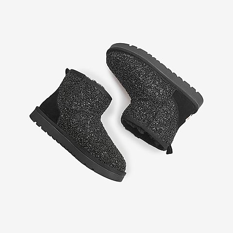 Tata/他她2021冬商场同款时尚拼接休闲舒适雪地靴新款WDX04DD1