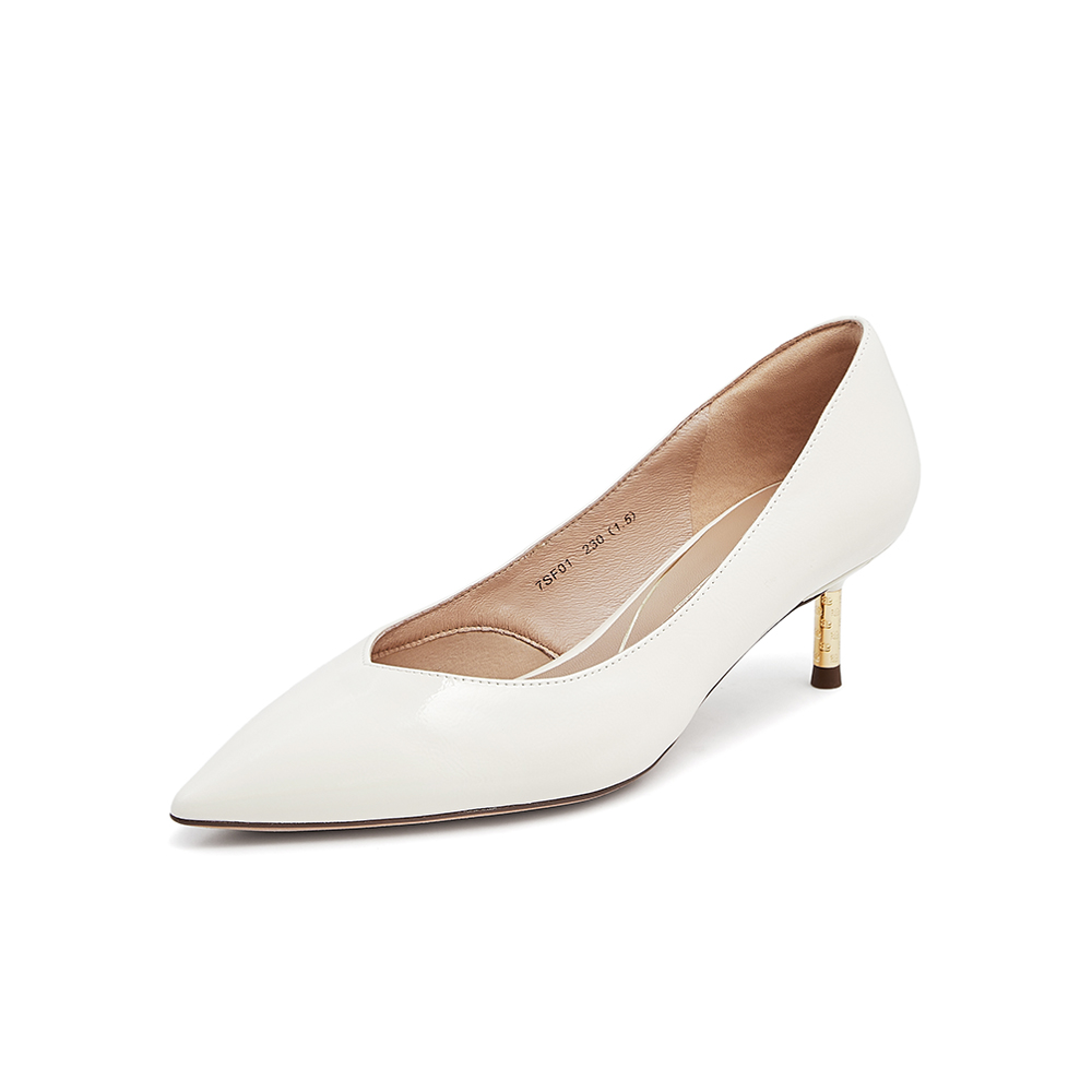 Tata/他她2022春商场同款时尚尖头细跟浅口单鞋女鞋新7SF01AQ2