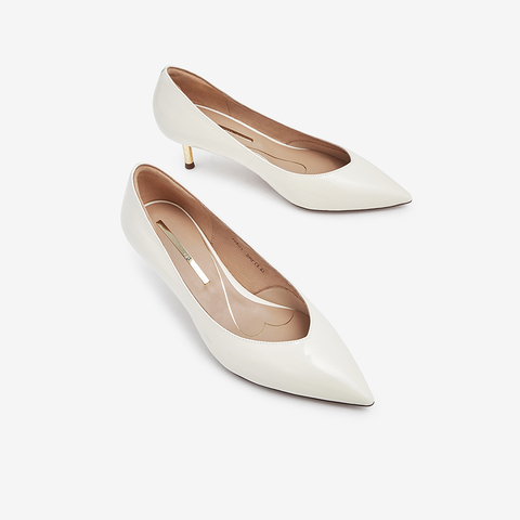 Tata/他她2022春商场同款时尚尖头细跟浅口单鞋女鞋新7SF01AQ2