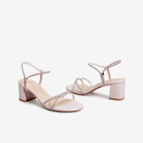 Tata/他她2022夏商场同款一字带女凉鞋时装凉鞋新款6LK02BL2