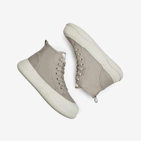 Tata/他她2022秋时尚圆头高帮帆布鞋休闲板鞋女新WSC03CM2