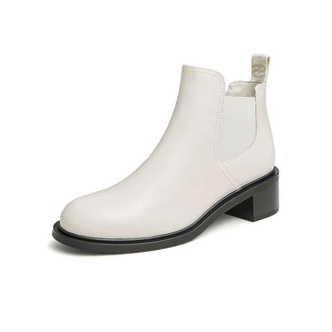 Tata/他她2022冬商场同款时尚经典百搭切尔西低靴新款7XF41DD2