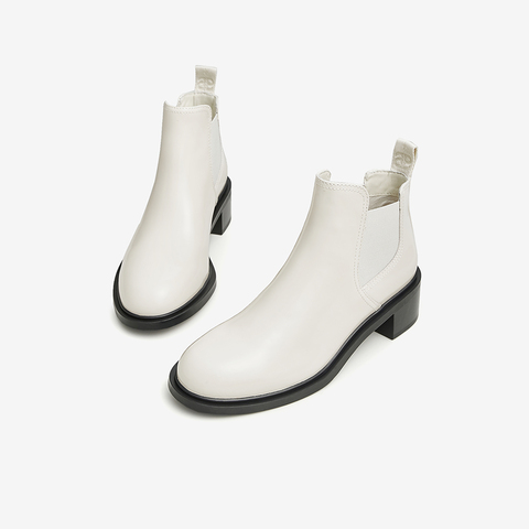 Tata/他她2022冬商场同款时尚经典百搭切尔西低靴新款7XF41DD2