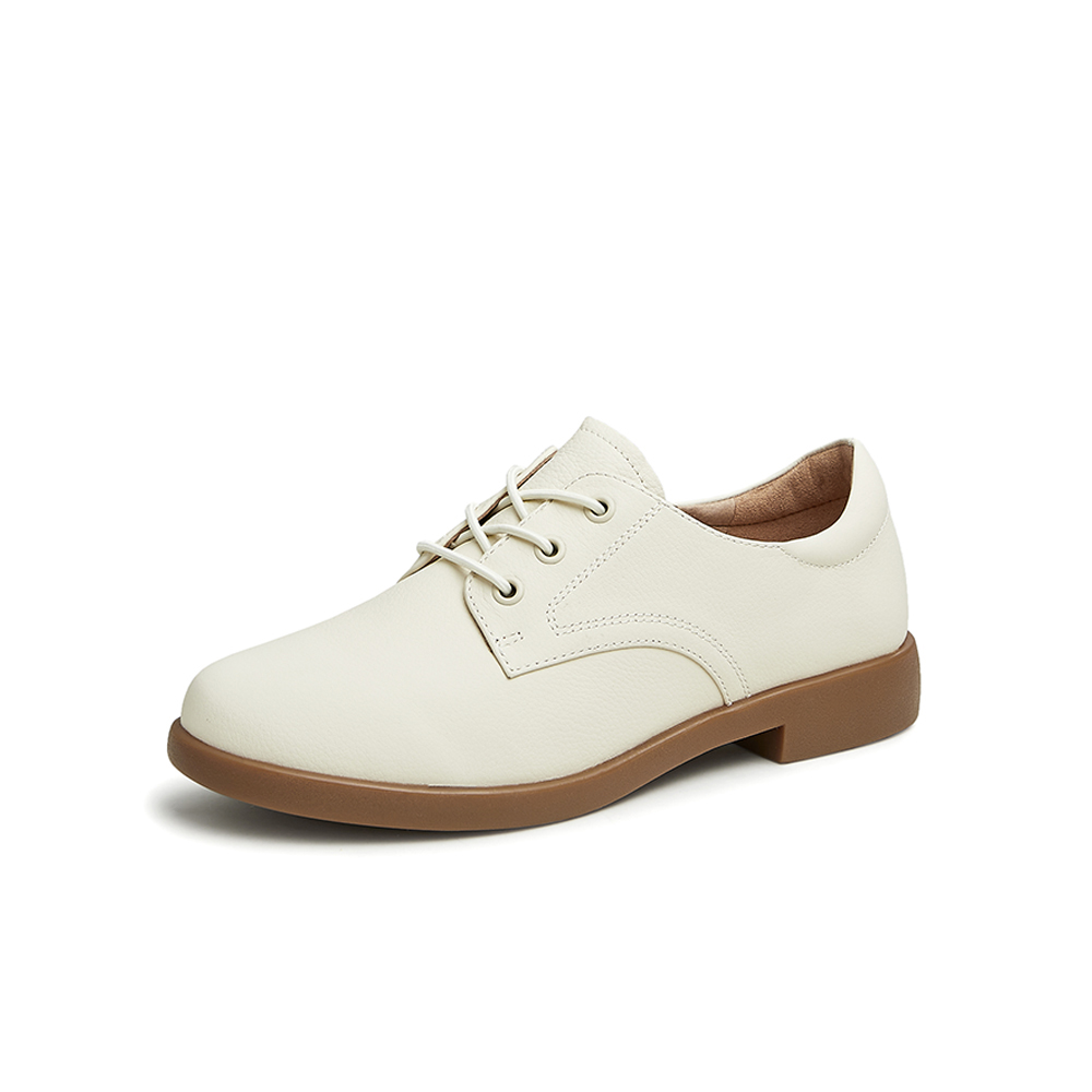 Tata/他她2023春商场同款时尚休闲纯色系带单鞋女新款7BJ28AM3