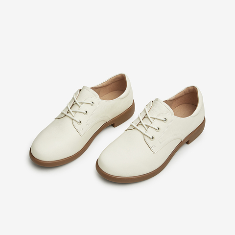 Tata/他她2023春商场同款时尚休闲纯色系带单鞋女新款7BJ28AM3