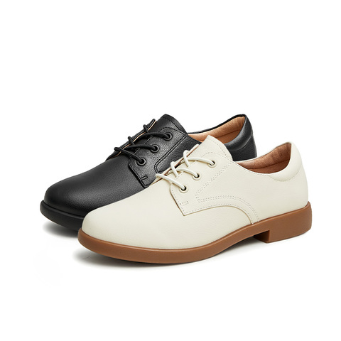 Tata/他她2023春商场同款时尚休闲纯色系带单鞋女新款7BJ28AM3