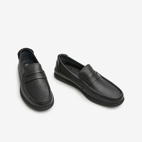 Tata/他她2023春时尚经典百搭一脚蹬休闲男皮鞋单鞋新MCQ01AM3