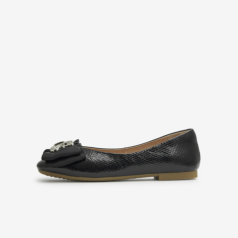 Tata/他她2023春商场同款甜美蝴蝶结百搭浅口单鞋新款W9GA1AQ3