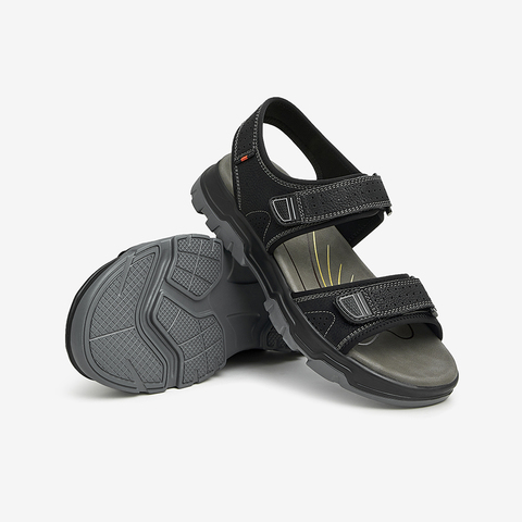 Tata/他她2023夏时尚百搭简约舒适凉鞋男新款QDA01BL3