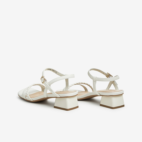 Tata/他她2023夏商场同款时尚百搭一字带凉鞋女新款XAR02BL3