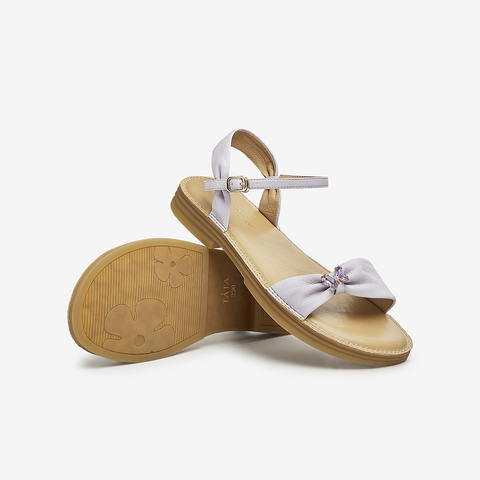 Tata/他她2023夏商场同款简约休闲百搭一字带凉鞋女新款YBE05BL3