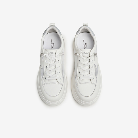 Tata/他她2023夏商场同款时尚百搭休闲板鞋女鞋新款WJN16BM3