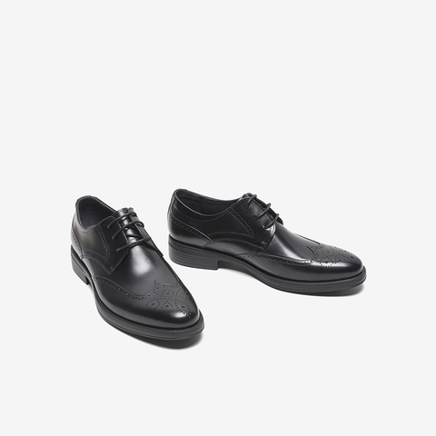 Tata/他她2023春时尚英伦风布洛克商务正装男单鞋NEL01AM3