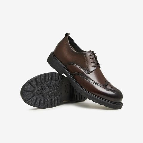 Tata/他她2023春时尚休闲皮鞋英伦风百搭商务德比鞋VZR01AM3