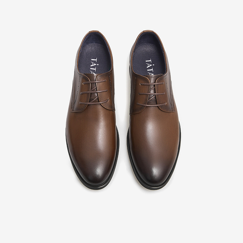 Tata/他她2023新款牛皮革绑带商务鞋德比鞋男皮鞋DSCN3AM3