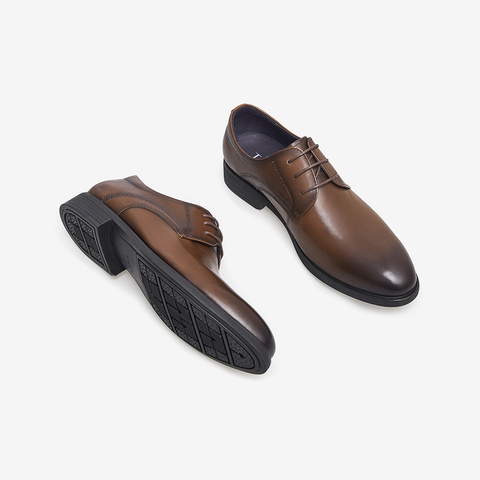 Tata/他她2023新款牛皮革绑带商务鞋德比鞋男皮鞋DSCN3AM3