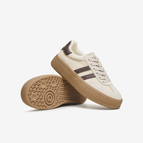 Tata/他她2023秋商场同款时尚休闲拼色厚底板鞋女新款WB401CM3