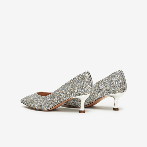 Tata/他她2023秋商场同款时尚简约细跟浅口单鞋女新款7RXA3CQ3