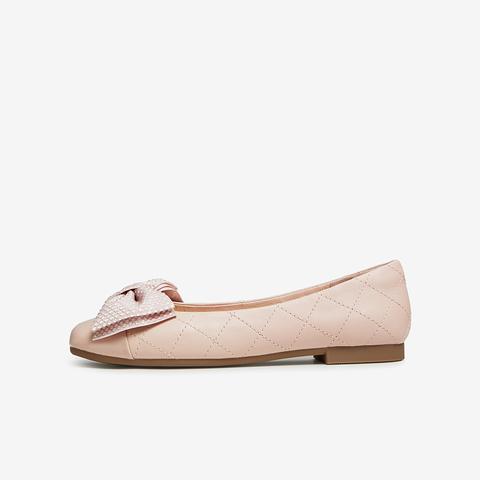 Tata/他她2023秋商场同款牛皮简约百搭舒适浅口单鞋女新款Y8GA3CQ3