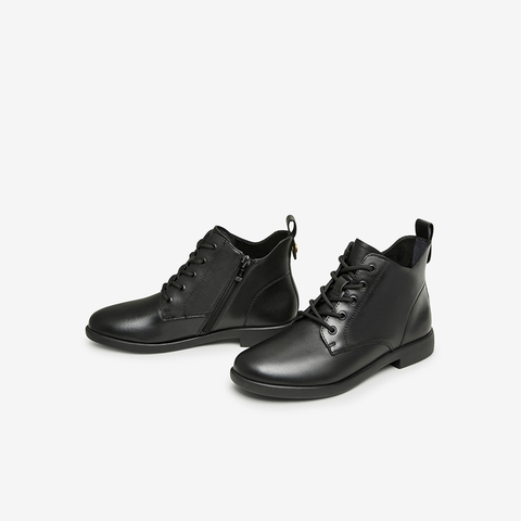 Tata/他她2023冬商场同款时尚软面牛皮百搭马丁靴新款7BJ43DD3