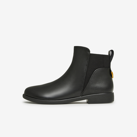 Tata/他她2023冬商场同款时尚软面牛皮切尔西靴新7BJ44DD3