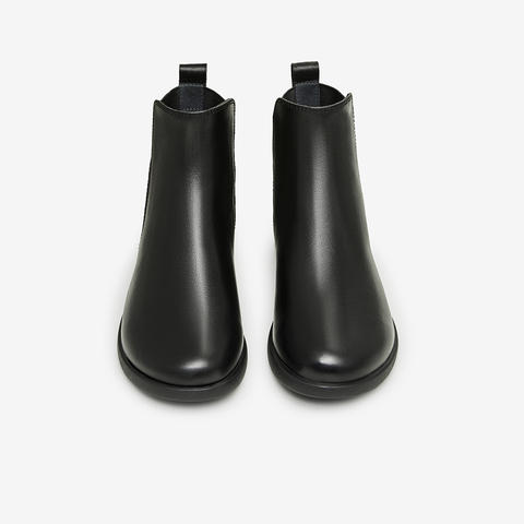 Tata/他她2023冬商场同款时尚软面牛皮切尔西靴新7BJ44DD3