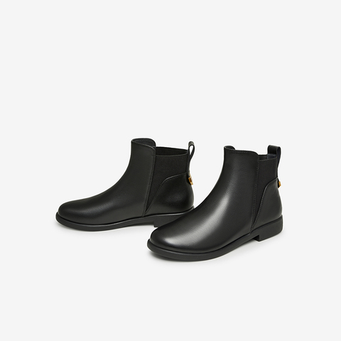 Tata/他她2023冬商场同款时尚软面牛皮切尔西靴新7BJ44DD3