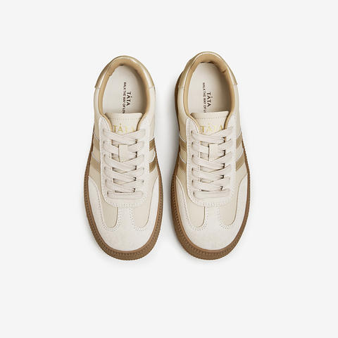 TATA/他她2023春时尚休闲德训鞋女新款WB401CM3