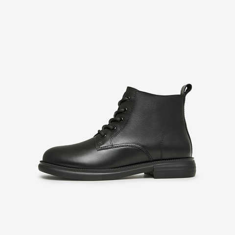 Tata/他她2023冬商场同款时尚经典系带圆头马丁靴新款WXL01DD3