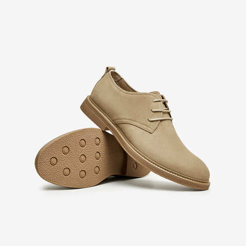 Tata/他她2023冬简约百搭系带纯色休闲皮鞋男新款VEI01DM3