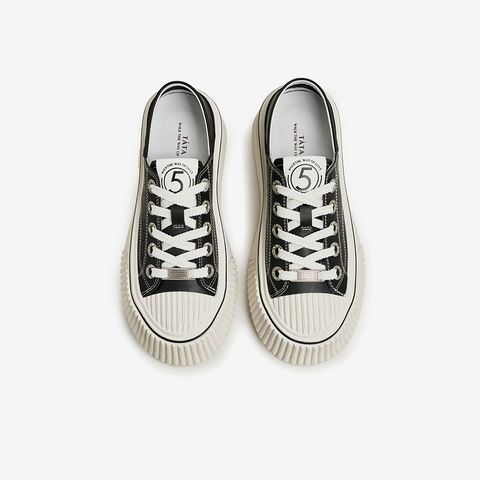 【唯品专销】Tata/他她2024春时尚简约百搭休闲板鞋女新款DWAK1AM4