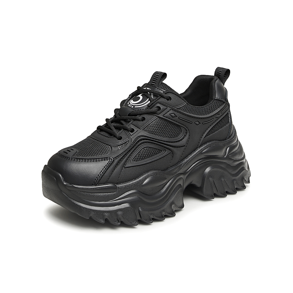 Tata/他她2024春商场同款休闲纯色时尚百搭老爹鞋女新款WH201AM4