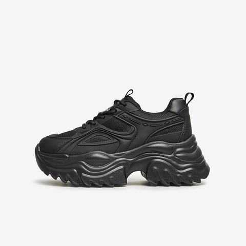 Tata/他她2024春商场同款休闲纯色时尚百搭老爹鞋女新款WH201AM4