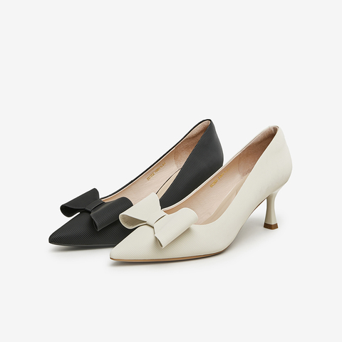 Tata/他她2024春商场同款时尚简约细跟浅口单鞋女新款UCS02AQ4