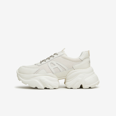 Tata/他她2024春时尚简约休闲风厚底圆头女鞋老爹鞋新款DWEF1AM4