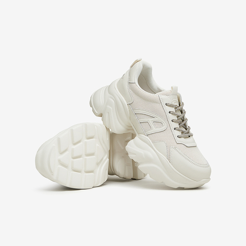 Tata/他她2024春时尚简约休闲风厚底圆头女鞋老爹鞋新款DWEF1AM4