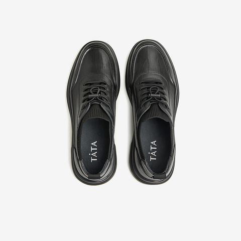 Tata/他她2024春商场同款时尚休闲大气皮鞋男士新款OCE01AM4