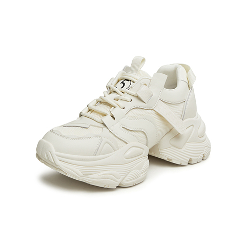 Tata/他她2024春商场同款舒适百搭纯色老爹鞋女新款WJ901AM4