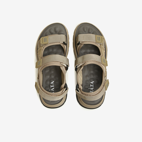 Tata/他她2024夏休闲时尚百搭舒适厚底凉鞋男新款OCH01BL4