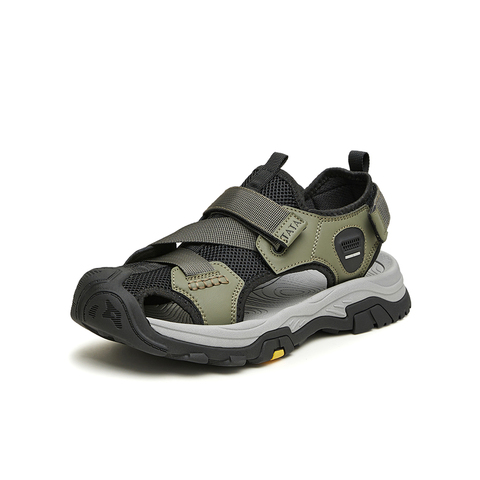 Tata/他她2024夏商场同款时尚百搭厚底凉鞋男新款QEC01BL4