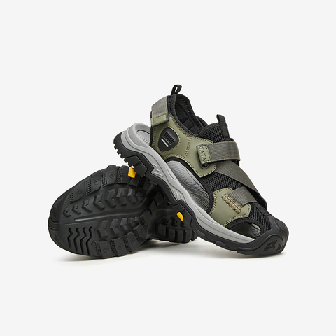 Tata/他她2024夏商场同款时尚百搭厚底凉鞋男新款QEC01BL4