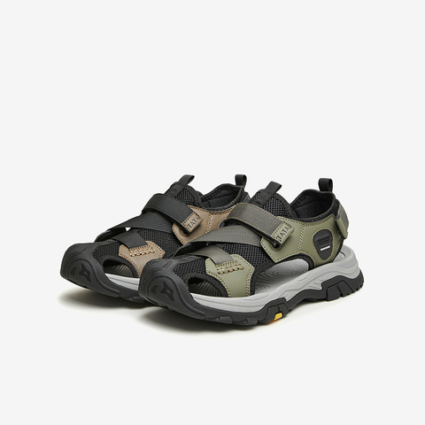 Tata/他她2024夏商场同款时尚百搭厚底凉鞋男新款QEC01BL4